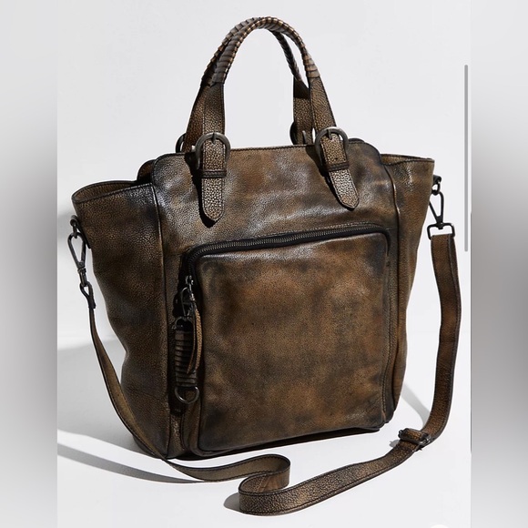 Free People• We The Free Rover Leather Tote in Bark 🦄🦄🌟 amazing bag!! - Picture 16 of 16